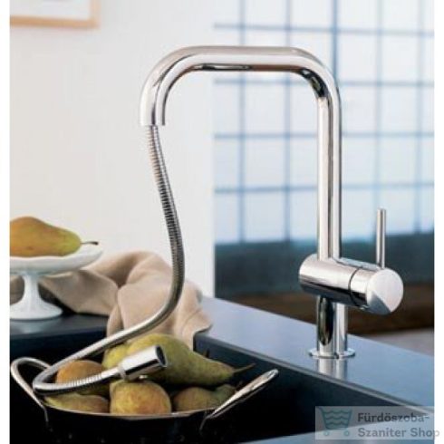 Grohe Minta mosogató csaptelep kihúzható gyöngyöztetővel 32168000