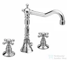 Sapho REITANO ANTEA mosdó csaptelep, 3 részes, automata leeresztővel, króm 3221