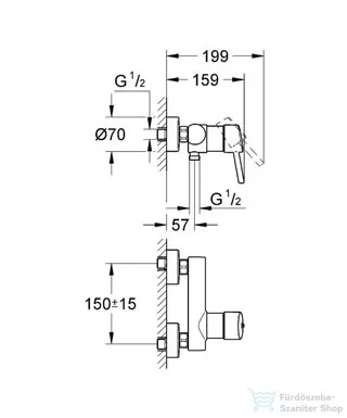 Grohe CONCETTO zuhanycsaptelep, króm 32210001