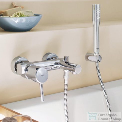 Grohe CONCETTO kádcsaptelep, zuhanyszettel, króm 32212001