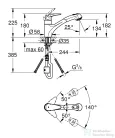 Grohe EURODISC EGYKAROS MOSOGATÓCSAP 1/2? króm 32257001