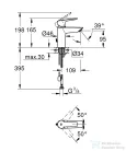 Grohe QuickFix START S láncos mosdó csaptelep, króm 32277002
