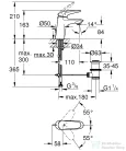 Grohe Wave S mosdó csaptelep automata leeresztővel,Króm 32284001