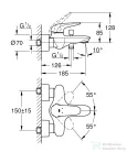 Grohe Wave egykaros kádcsaptelep, króm 32286001