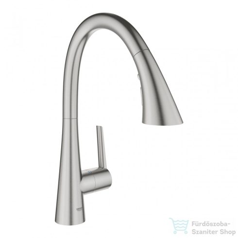 Grohe ZEDRA EGYKAROS MOSOGATÓCSAP 1/2? matt szuperacél 32294DC2