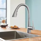 Grohe ZEDRA EGYKAROS MOSOGATÓCSAP 1/2? matt szuperacél 32294DC2