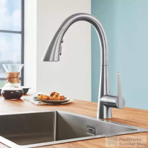 Grohe ZEDRA EGYKAROS MOSOGATÓCSAP 1/2? matt szuperacél 32294DC2