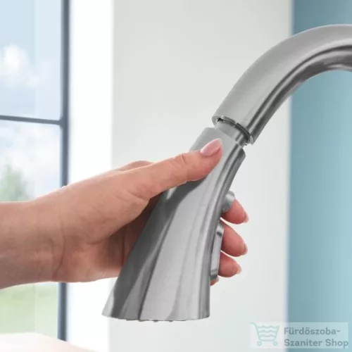 Grohe ZEDRA EGYKAROS MOSOGATÓCSAP 1/2? matt szuperacél 32294DC2