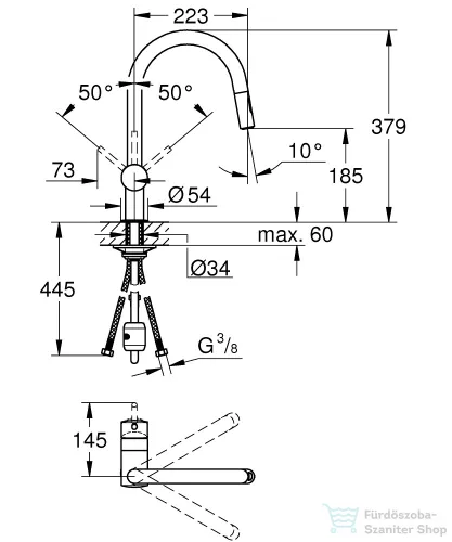 Grohe MINTA EGYKAROS MOSOGATÓCSAP 1/2? hard grafit 32321A02