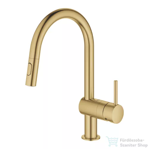 Grohe MINTA kihúzható fejes mosogató csaptelep,Brushed Cool Sunrise 32321GN2