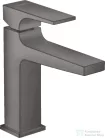 Hansgrohe METROPOL 110 mosdócsaptelep klik-klak leeresztővel, szálcsiszolt fekete/króm 32507340