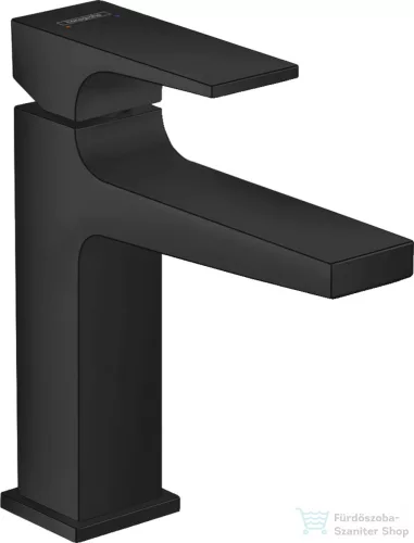 Hansgrohe METROPOL 110 mosdócsaptelep klik-klak leeresztővel, matt fekete 32507670
