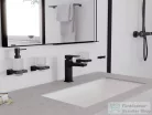 Hansgrohe METROPOL 110 mosdócsaptelep klik-klak leeresztővel, matt fekete 32507670
