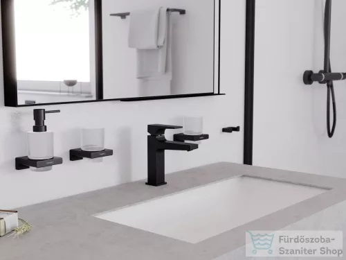 Hansgrohe METROPOL 110 mosdócsaptelep klik-klak leeresztővel, matt fekete 32507670