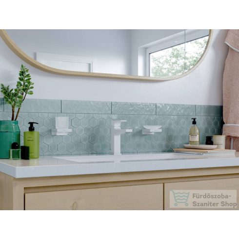 Hansgrohe METROPOL 110 mosdócsaptelep klik-klak leeresztővel, matt fehér 32507700