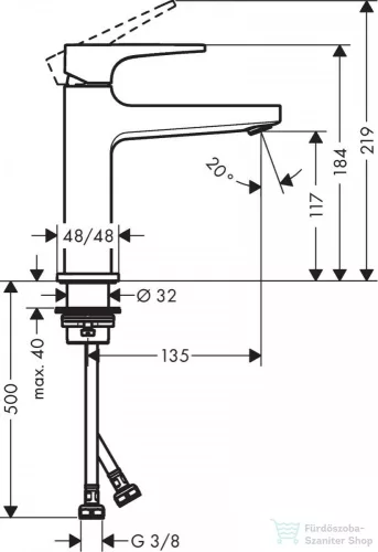 Hansgrohe METROPOL 110 mosdócsaptelep klik-klak leeresztővel, polírozott arany hatású 32507990