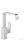 Hansgrohe METROPOL egykaros mosdócsaptelep, hosszított kifolyóval, normál fogantyú Push-Open lefolyóval króm 32511000