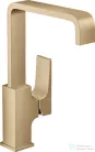 Hansgrohe METROPOL 230 magasított mosdó csaptelep klik-klak leeresztővel, szálcsiszolt bronz 32511140