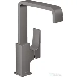   Hansgrohe METROPOL 230 magas mosdó csaptelep klik-klak leeresztővel, szálcsiszolt fekete/króm 32511340