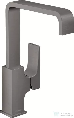 Hansgrohe METROPOL 230 magas mosdó csaptelep klik-klak leeresztővel, szálcsiszolt fekete/króm 32511340
