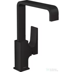   Hansgrohe METROPOL 230 magas mosdó csaptelep klik-klak leeresztővel, matt fekete 32511670