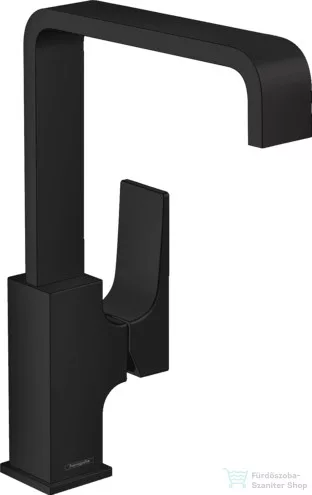 Hansgrohe METROPOL 230 magas mosdó csaptelep klik-klak leeresztővel, matt fekete 32511670