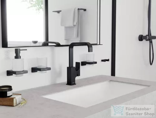 Hansgrohe METROPOL 230 magas mosdó csaptelep klik-klak leeresztővel, matt fekete 32511670