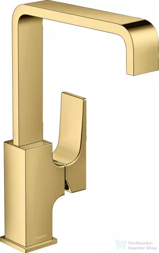 Hansgrohe METROPOL 230 magas mosdó csaptelep klik-klak leeresztővel, polírozott arany hatású 32511990