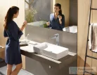 Hansgrohe METROPOL egykaros mosdócsaptelep, 260 Push-Open lefolyóval króm 32512000