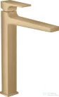 Hansgrohe METROPOL 260 magasított mosdó csaptelep klik-klak leeresztővel, szálcsiszolt bronz 32512140