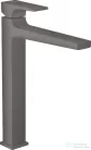 Hansgrohe METROPOL 260 magasított mosdó csaptelep klik-klak leeresztővel, szálcsiszolt fekete/króm 32512340