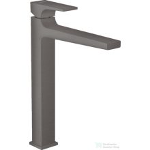   Hansgrohe METROPOL 260 magasított mosdó csaptelep klik-klak leeresztővel, szálcsiszolt fekete/króm 32512340