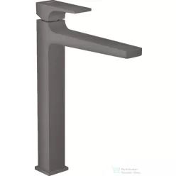  Hansgrohe METROPOL 260 magasított mosdó csaptelep klik-klak leeresztővel, szálcsiszolt fekete/króm 32512340