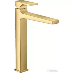   Hansgrohe METROPOL 260 magasított mosdó csaptelep klik-klak leeresztővel, polírozott arany hatású 32512990