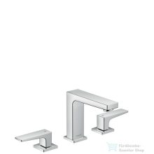   Hansgrohe METROPOL 3-lyukú mosdó csaptelep 110, normál fogantyú, klik-klak leeresztővel, króm 32514000