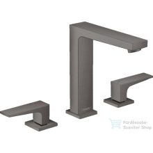   Hansgrohe METROPOL 3 üléses mosdó csaptelep,klik-klak leeresztővel, szálcsiszolt fekete/króm 32515340