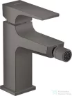 Hansgrohe METROPOL bidé csaptelep, klik-klak leeresztővel, szálcsiszolt fekete/króm 32520340