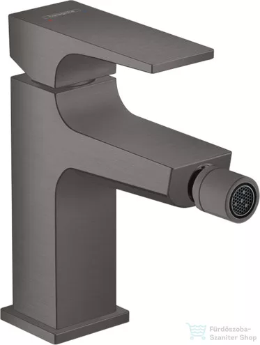 Hansgrohe METROPOL bidé csaptelep, klik-klak leeresztővel, szálcsiszolt fekete/króm 32520340
