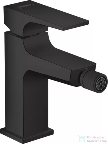 Hansgrohe METROPOL bidé csaptelep, klik-klak leeresztővel, matt fekete 32520670