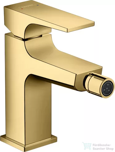 Hansgrohe METROPOL bidé csaptelep, klik-klak leeresztővel, polírozott arany hatású 32520990