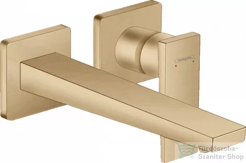 Hansgrohe METROPOL falsík alatti mosdó csaptelep, 22,5 cm-es kifolyóval, szálcsiszolt bronz 32526140