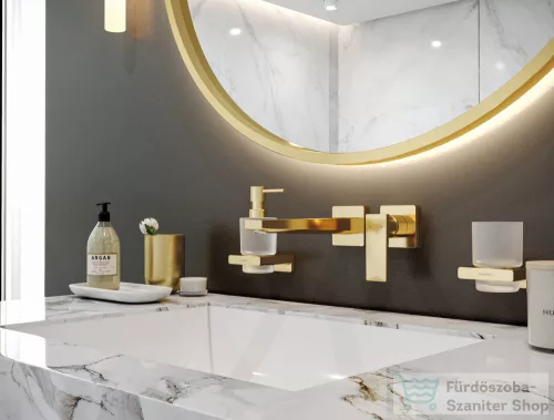 Hansgrohe METROPOL falsík alatti mosdó csaptelep, 22,5 cm-es kifolyóval, szálcsiszolt bronz 32526140