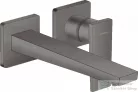 Hansgrohe METROPOL falsík alatti mosdó csaptelep, 22,5 cm-es kifolyóval, leeresztő nélkül, szálcsiszolt fekete/króm 32526340