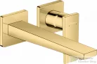Hansgrohe Metropol Egykaros mosdócsaptelep falsík alatti szereléshez, 22,5 cm-es kifolyóval, loop foganytúval, fali szereléshez, polírozott arany hatású,  32526990