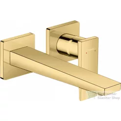   Hansgrohe Metropol Egykaros mosdócsaptelep falsík alatti szereléshez, 22,5 cm-es kifolyóval, loop foganytúval, fali szereléshez, polírozott arany hatású,  32526990