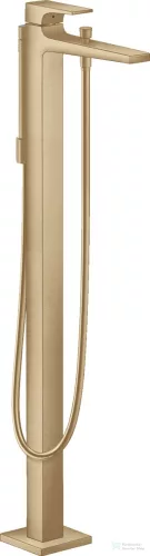 Hansgrohe METROPOL szabadonálló kádtöltő csaptelep zuhanyszettel, szálcsiszolt bronz 32532140