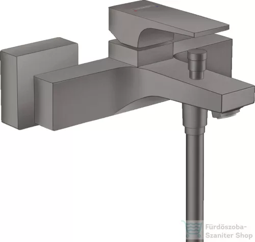 Hansgrohe METROPOL kádtöltő csaptelep zuhanyszett nélkül, szálcsiszolt fekete/króm 32540340