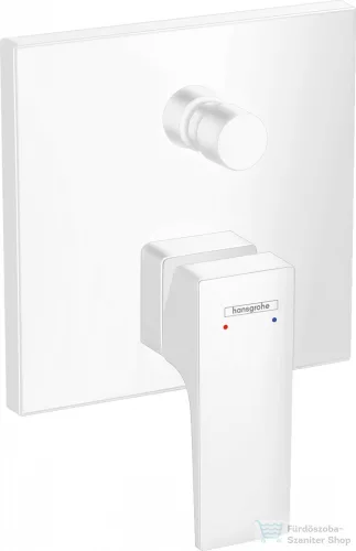 Hansgrohe Metropol Egykaros kádcsaptelep falsík alatti szereléshez, karos fogantyúval, matt fehér, 32545700