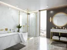 Hansgrohe METROPOL falsík alatti kád / zuhany csaptelep biztonsági kombinációval, polírozott arany hatású 32546990