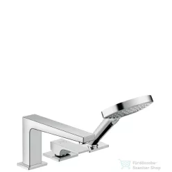   Hansgrohe METROPOL 3-lyukú, egykaros kádcsaptelep, peremre építhető, króm 32550000